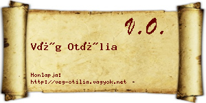 Vég Otília névjegykártya